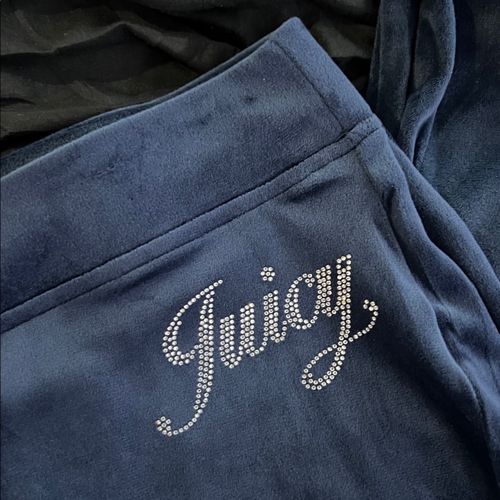 Juicy Couture Navy Velour Lounge Pants